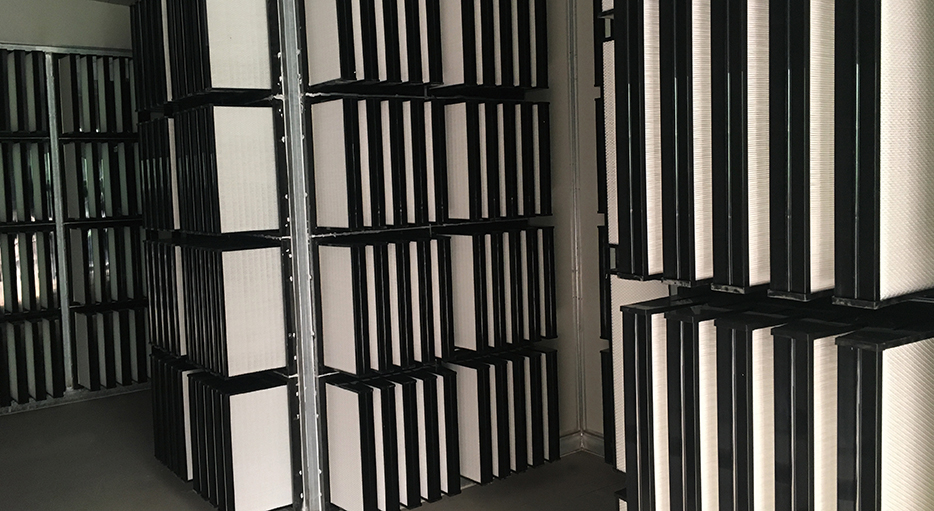 Antibio系统亚高效主过滤器内侧。