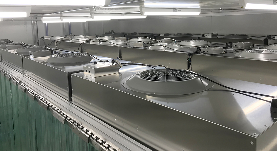 球盟会FFU模块机组采用不锈钢材质，整洁密封。